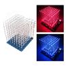 1 sett elektronikksett 3D8 8x8x8 flerfarget DIY LED-skjerm Elektronikkkomponentsett Elektronisk tilbehør
