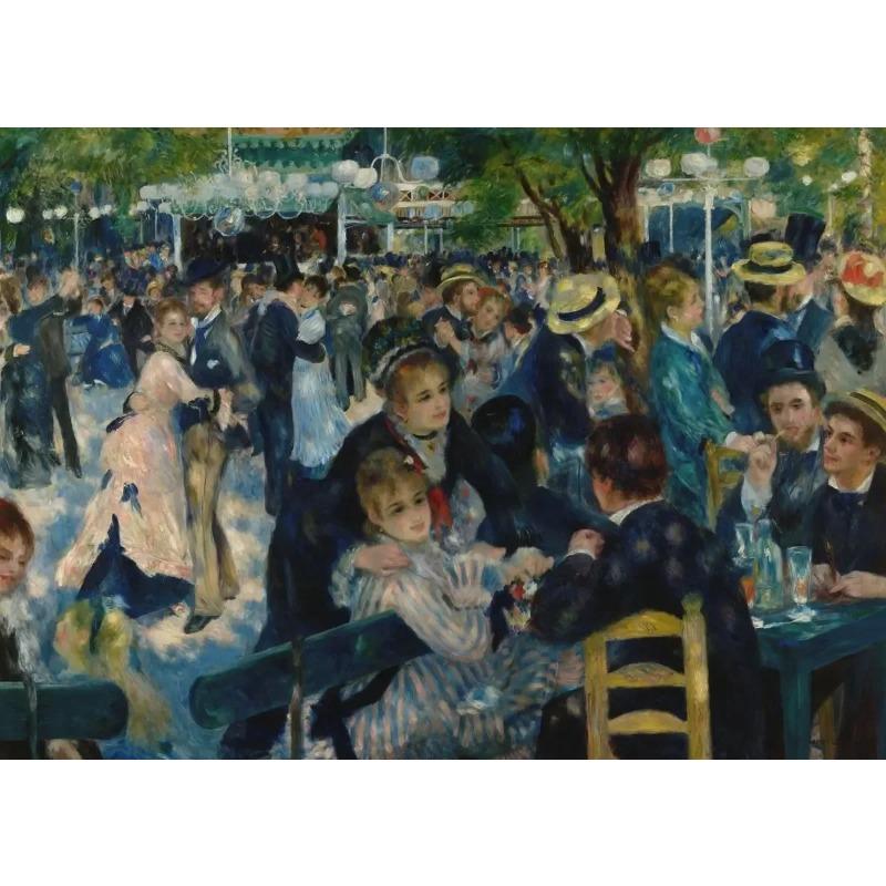 Canvas Painting Vintage Pierre Auguste Renoir Artworks Lunch of The Boating Party Art Poster Wall Prints Picture Room Home Decor