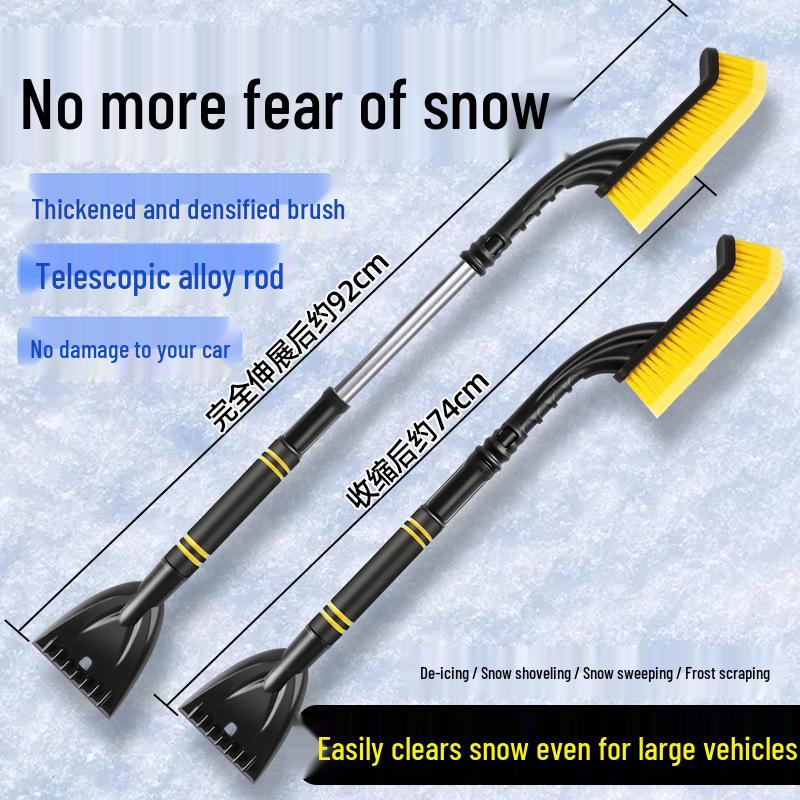 Pá e Escova de Neve Multifuncional para Carro - Suave com a Pintura e o Vidro