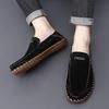 Men's Autumn Suede Hand-stitched Slip-on Loafers: Lightweight & Breathable Low-top Driving Shoes