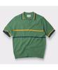 Henlikoteun [British Sporting Club] Stripe Short-Sleeves Open-Polo Knit Abwam26761Grx