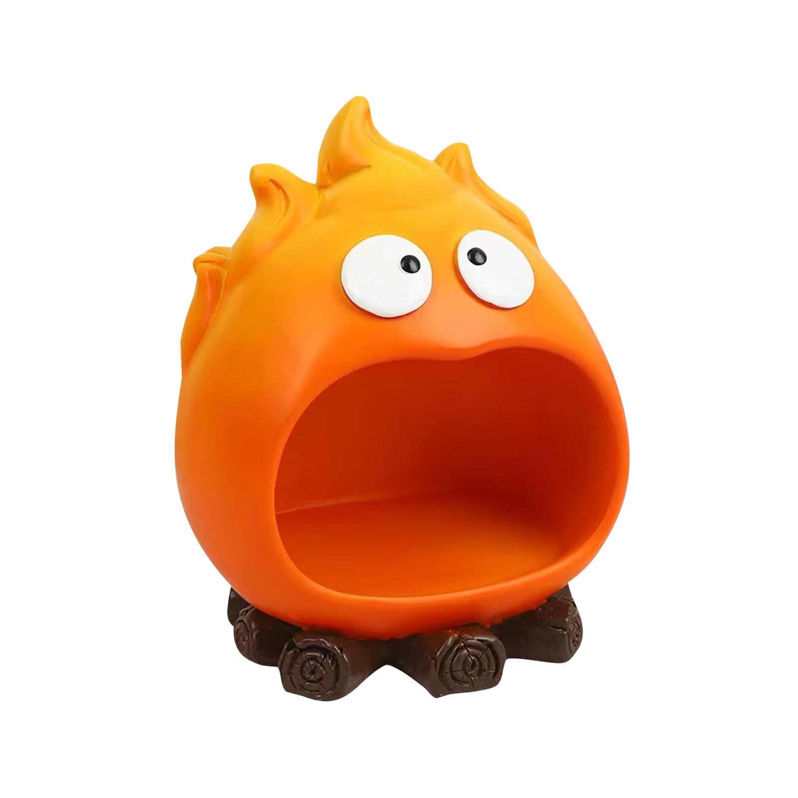 

Брелок-чаша с милым персонажем «Пламя» — держатель для мелких предметов и подставка для ключей для входного столика, настольный органайзер для ключей, пульт дистанционного управления One Size