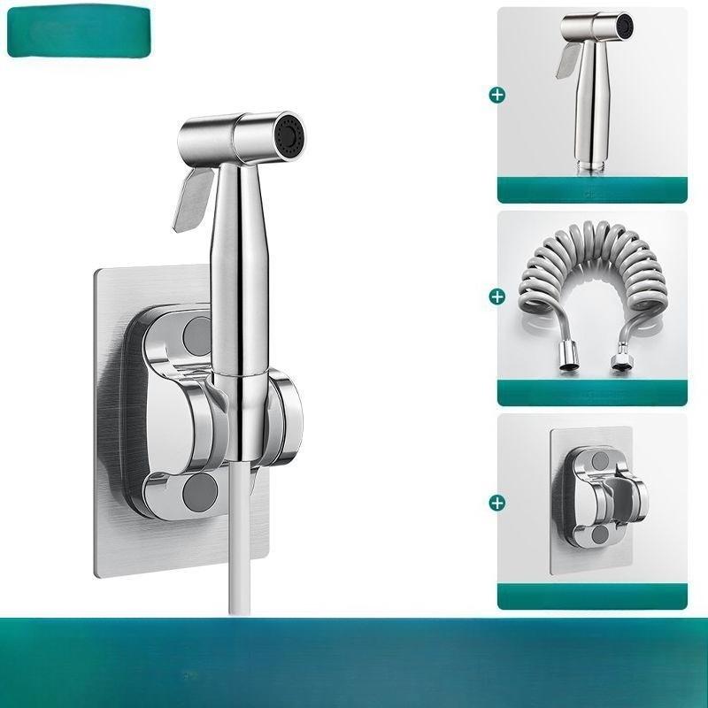 

1 Набор Золотой Ручной Биде-Спрей для Унитаза, Спутник для Ванной из Нержавеющей Стали, Душевой Набор Высокого Давления