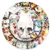 50pcs Retro Desk Lamp Stickers: Creative Waterproof Decorative Stickers for Wall, Glass, Journal Stationery