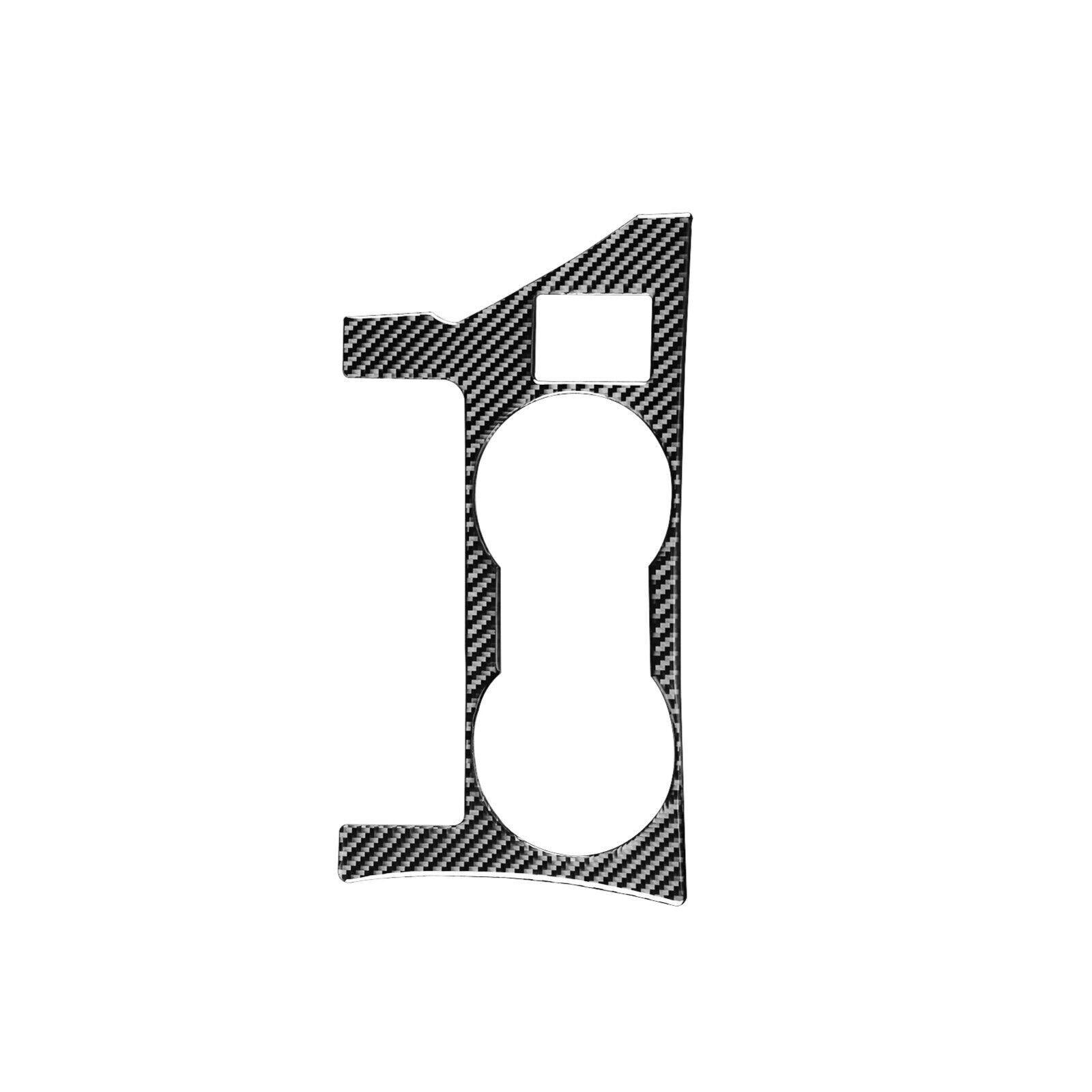 Carbon Fiber Interior Water Cup Holder Panel Trim For Toyota Corolla 2014-2018