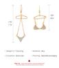Creative Personality Punk Asymmetrical Earrings Zircon Bikini Earrings Women's Fashion Accessories