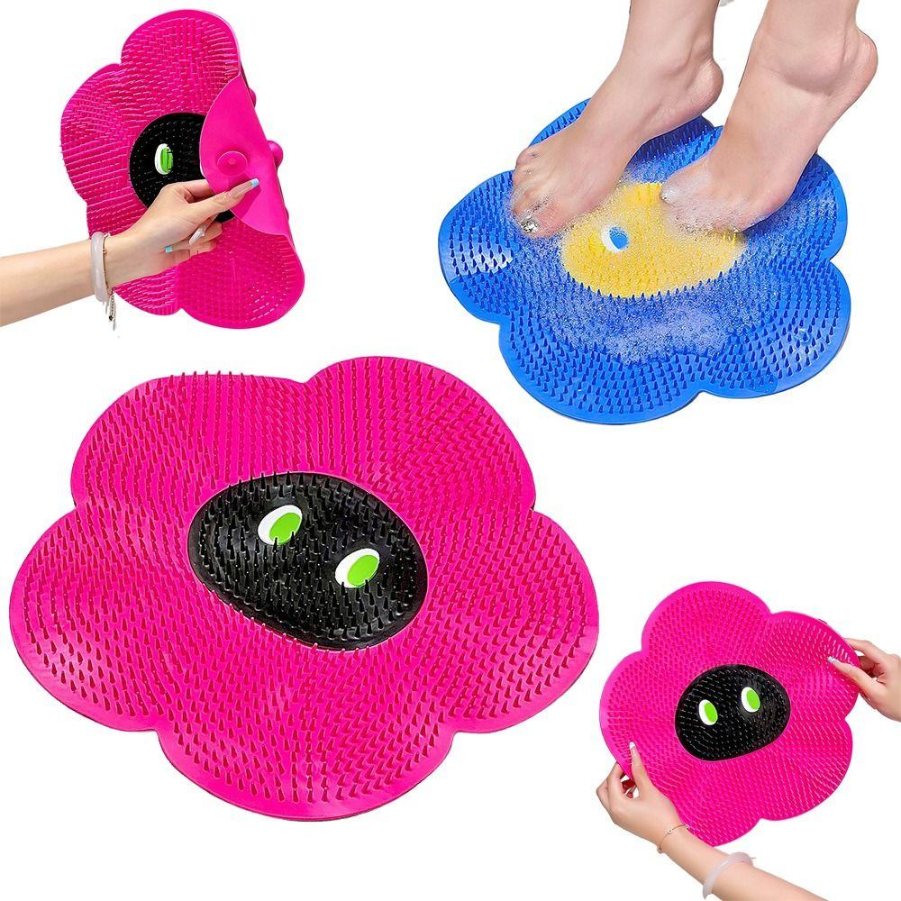 Massager Shower Foot Scrubber Non-Skid Exfoliating Foot Mat Foot Rubbing Board  Feet Washing