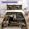 Elephant Envelope Mom Customize Your Name Bedding Set Breathable Duvet Cover With Pillowcases Decorative Bed Linen For Bedroom Home Decoration Birthda