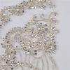 Acrylic Diamond Wedding Dress Front Applique Patch PVC Gem Bright Drill Flower Cloth Sticker Sew-On Style Felt for Formal Dress