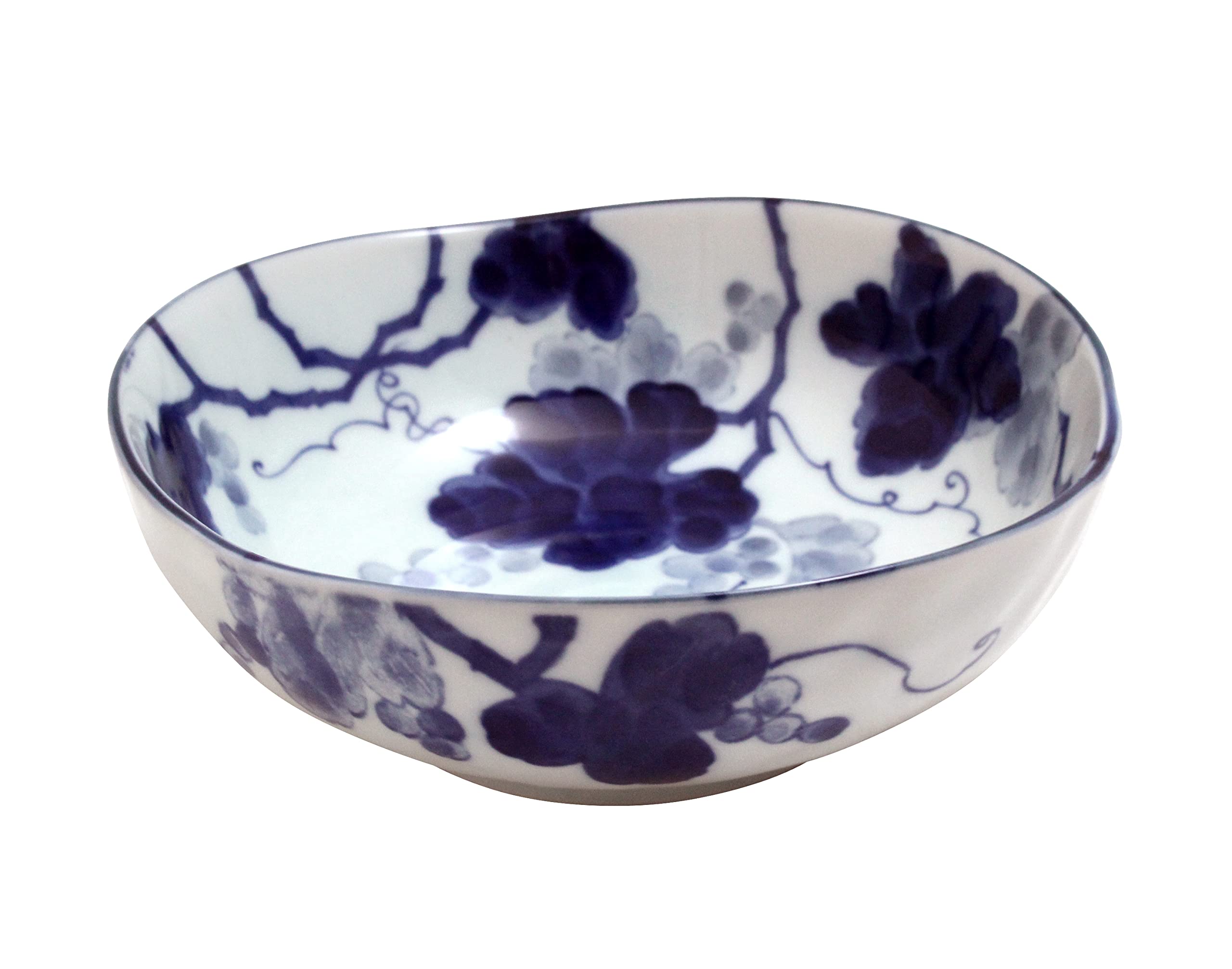 

New Kyoto Series Aizome Grape Triangle 55 Bowl 1 Piece Obanzaiya-san