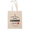 Tote Bag - PLANETEE - Beloved Female Cook - Cotton - Printed In France - Beige