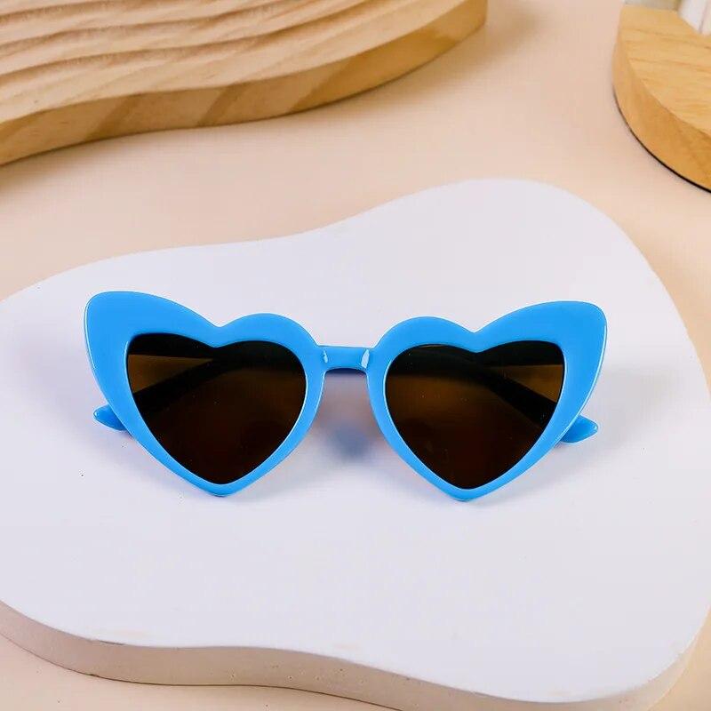 Kids Sunglasses Cartoon Heart Sunflower Sunglasses Girls Boy Children Outdoor Round UV400 Sun Glasses Kids Sunglasses