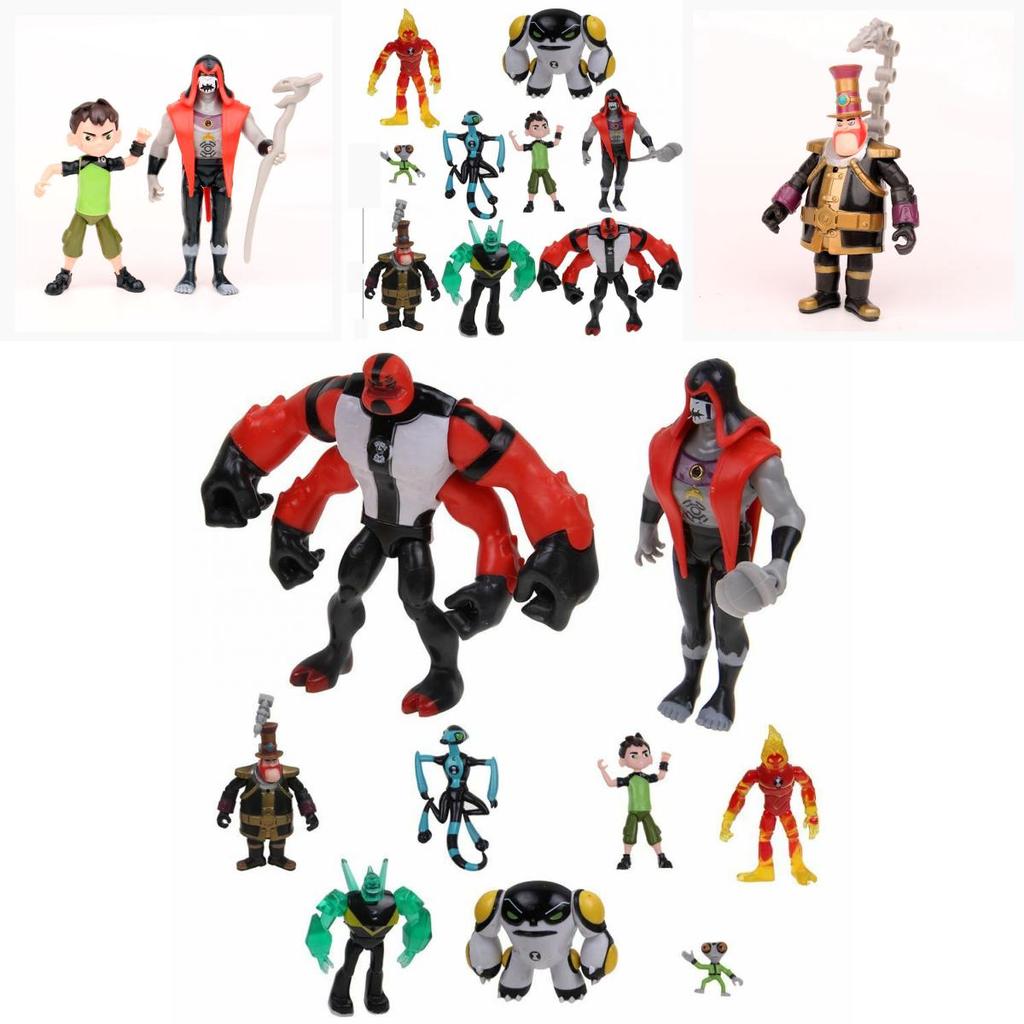 Klasické figurky postav Ben 10 Perfektní pro zdobení dortů nebo jako sběratelský dárkový set