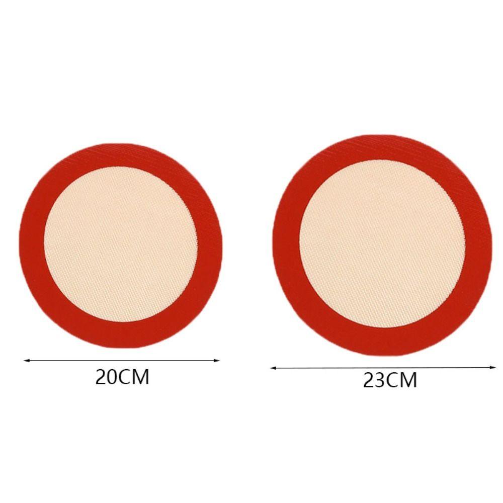 2pcs Round Air Fryer Liner Non Stick Cake Pan Liner Baking Tool Baking Mat Macaron