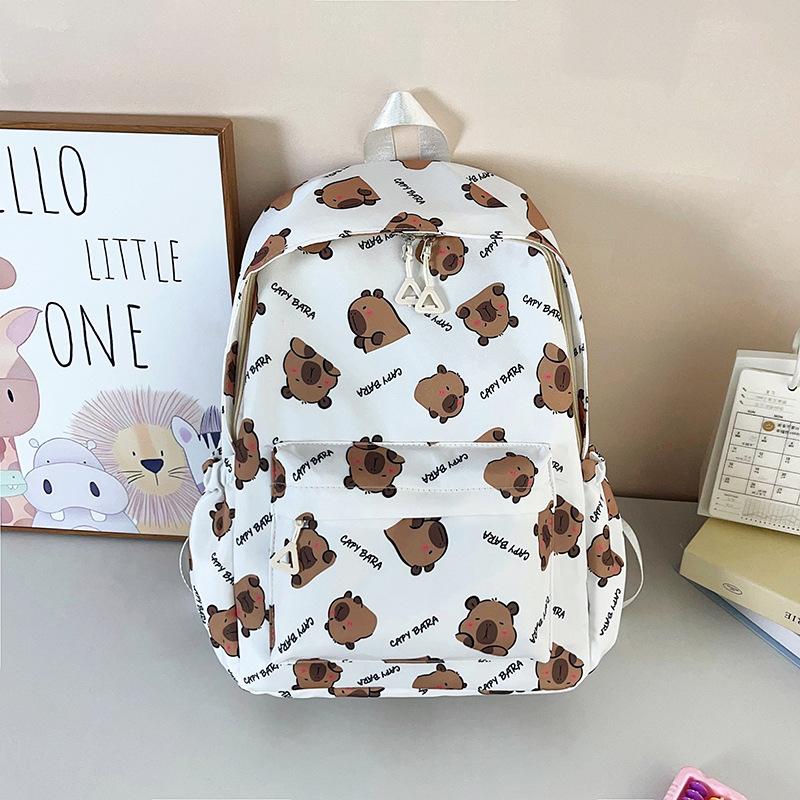 New Large-capacity High-value Cute Backpack Graffiti Printing Student Schoolbag Trendy Versatile Travel Backpack Female