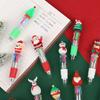 5-20Pcs Christmas Themed Pens Mini 4 Colors Ballpoint Pen Kids Christmas New Year Gifts Birthday Party Favors School Rewards