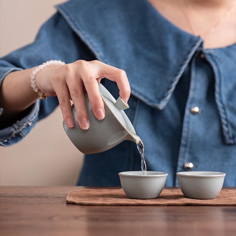 Yunyan Crackled Glaze Portable Travel Tea Set