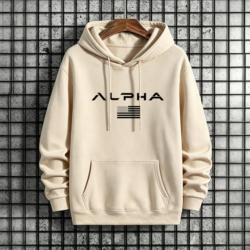 Fashion Men's Hooded Sweatshirts Autumn Winter Daily Casual Sporty Jogging Hoodies Male Home Outdoor Comfort Warm Pullover