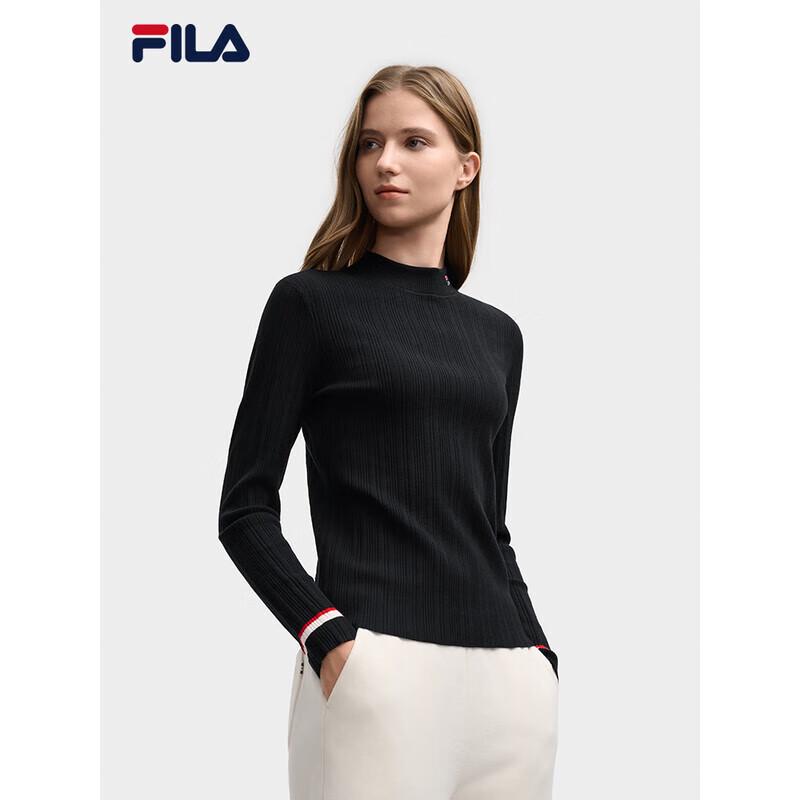 

FILA Women s Slim Fit Mock Neck Pullover Sweater M