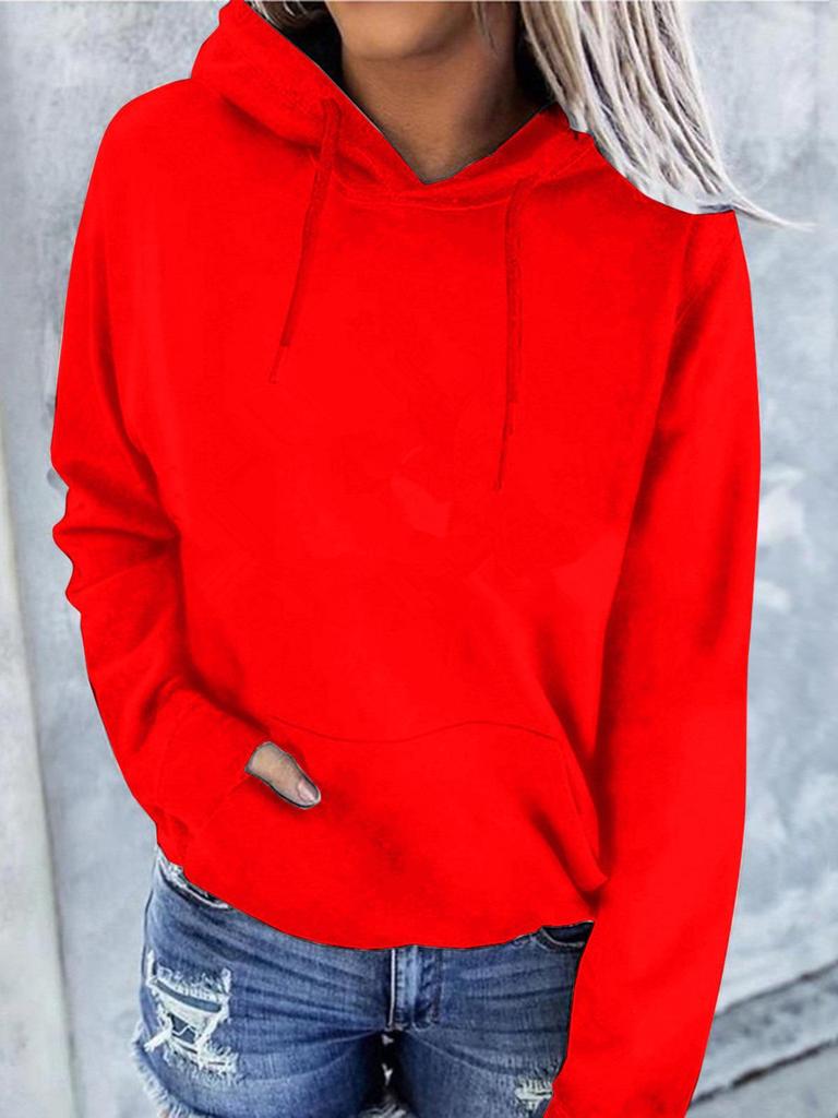 Women's Autumn/Winter Plus Velvet Loose Hooded Sweatshirt 2023