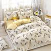 3 Teile/satz Bettbezug-set Kinder Abdeckung Quilt Abdeckung Flache Blatt Schmetterling Druck Baumwolle Bettwäsche Set