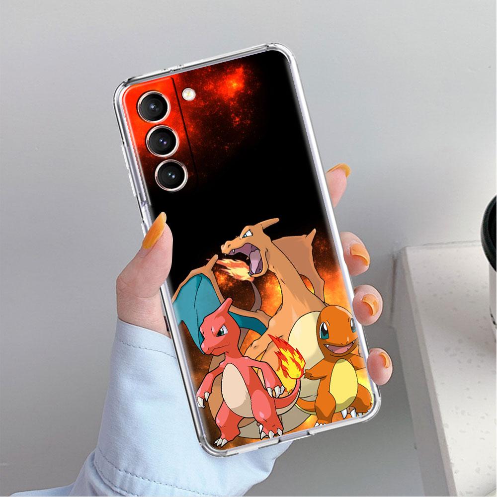 Clear Case For Samsung Galaxy S22 S20 FE S21 S10 S9 Plus Note 20 Ultra 10 Lite Transparent Phone Shell Pokemon Cute Pikachu