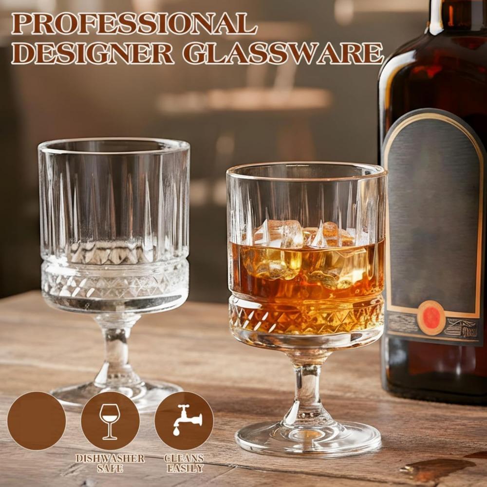 6pcs Mini Vintage Goblet Glasses Small Water Goblets Clear Wine Cups Bulk Cocktail Glasses for Wedding Dining Birthday Guest Gift