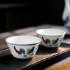 Vintage Style Doucai Chicken Ceramic Cup for Wine or Tea – Elegant Retro Design
