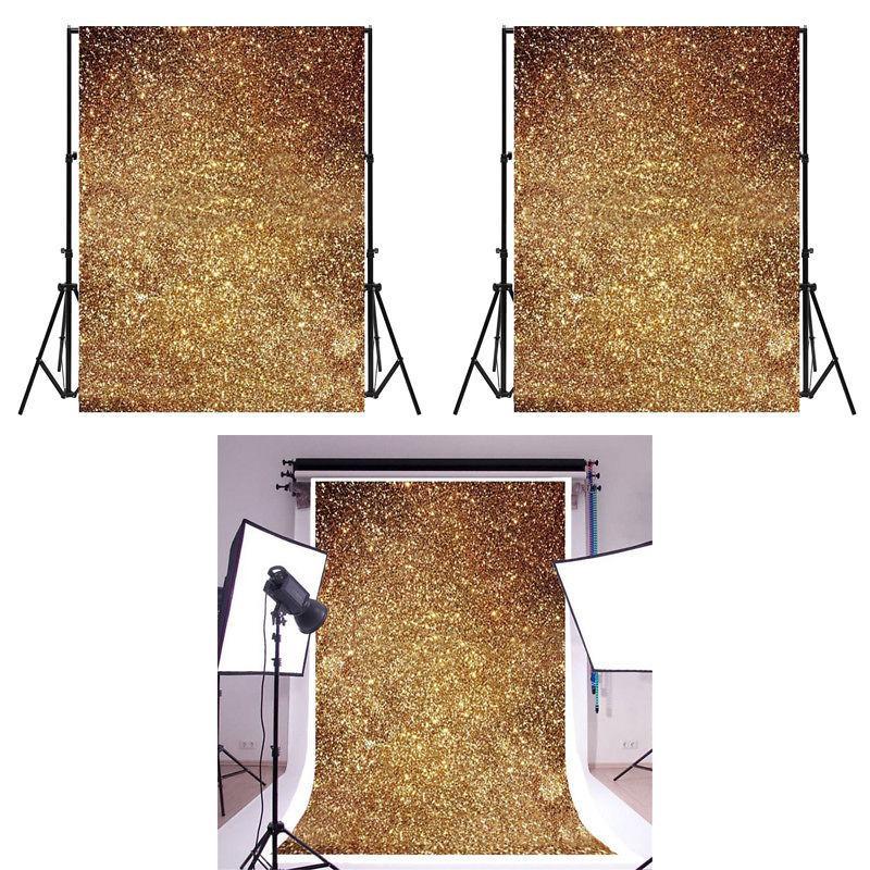 Golden Glitter Photography Background For Christmas Party And Wedding Shoots