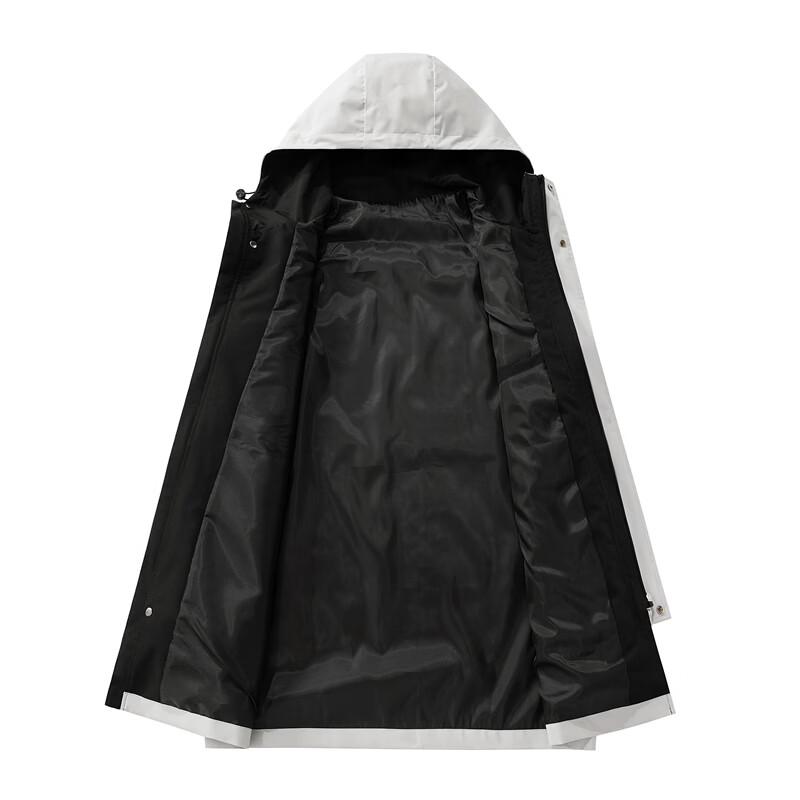 Wassup Sohot Men's Hooded Mid-Length Jacket