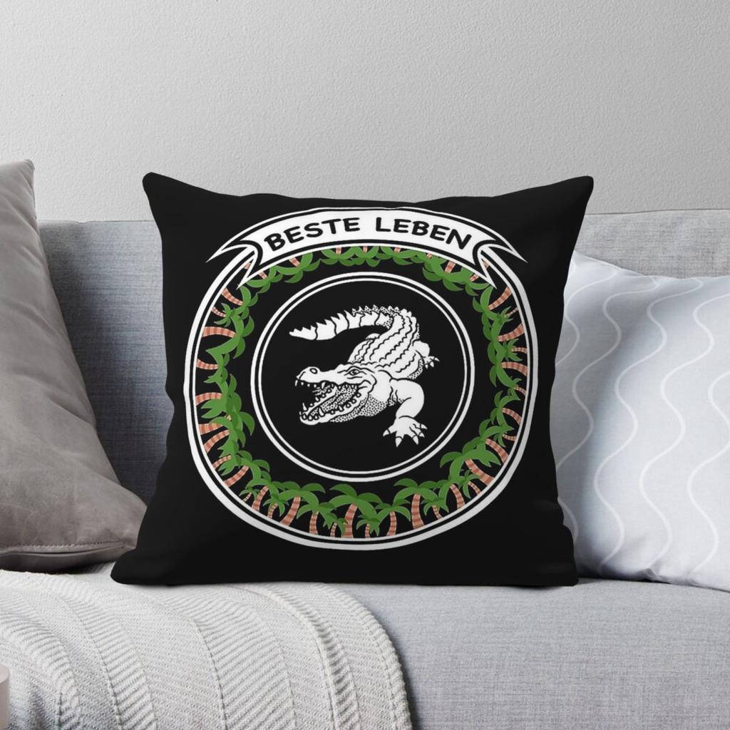 Bonez MC Beste Leben Square Pillowcase Polyester Linen Velvet Creative Zip Decor Throw Pillow Case Car Cushion Cover