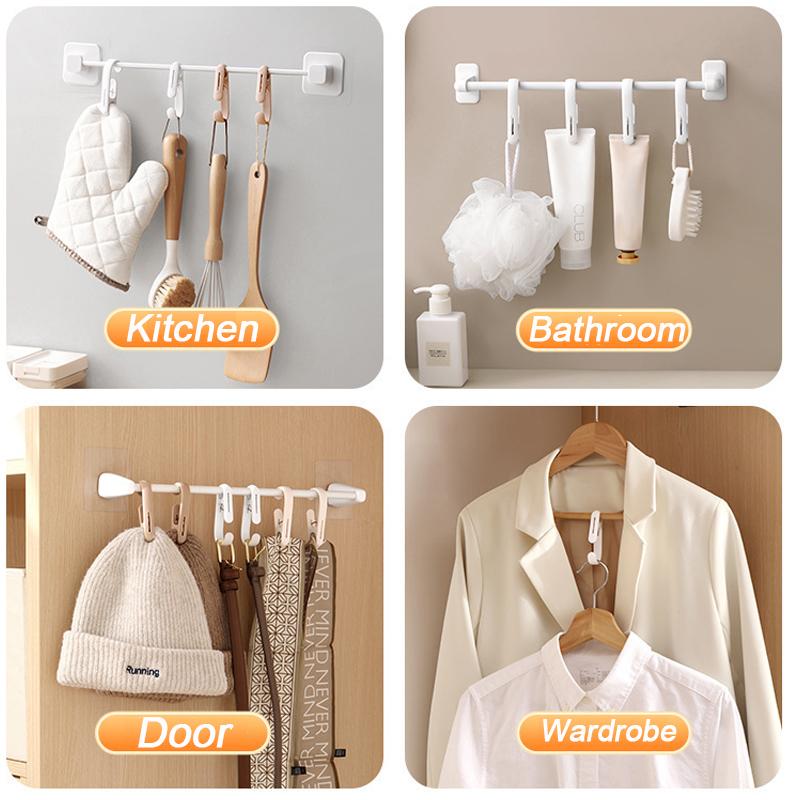 10pcs Plastic Clothespins Strong Anti-Rust Beach Towel Clips Windproof Laundry Clothespins Fixed Peg for Towel Coats Socks
