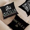 SSicilia Logo Pillow Cover for Bedroom Room and Living Room Sofa Decorative Cushion Cover