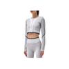 adidas by Stella McCartney TrueStrength Long Sleeve Crop Top Grey HR4511