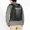Ultima Men's Water-Repellent Cowhide Leather Slim Business Backpack, Fits B4 Size and 14.0-inch Laptops, "Ivano" No. 11961