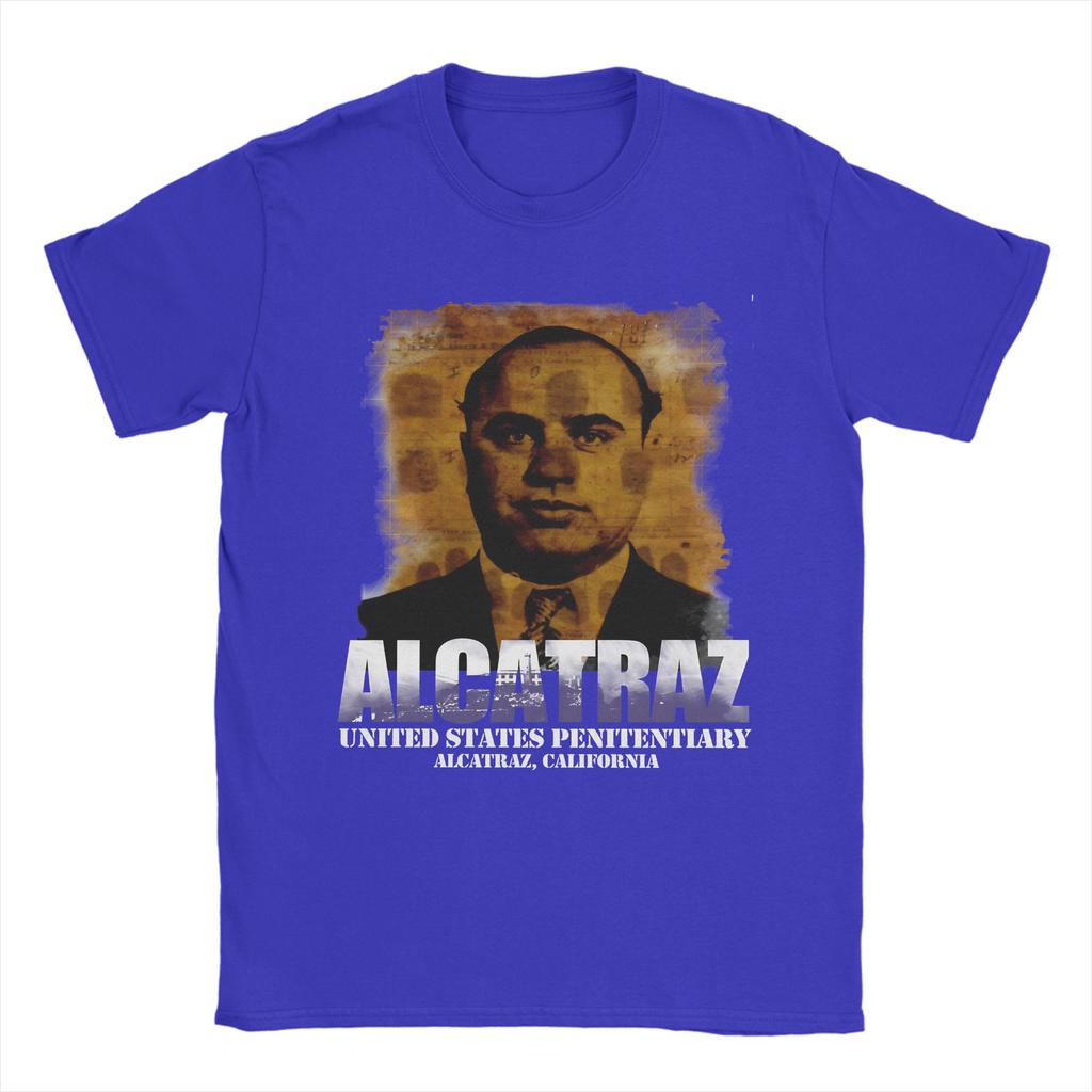 Unisex Al Capone und Alcatraz T-Shirt 100% Baumwolle Kleidung Kreatives Kurzarm O-Ausschnitt T-Shirts Sommer T-Shirt