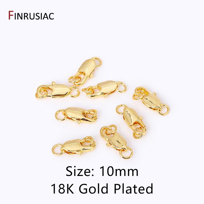 

Модные овальные застежки-карабины из латуни с покрытием 14K/18K золотом с закрытыми кольцами-соединителями для изготовления ювелирных изделий своими руками Оптовая продажа 10 pieces
