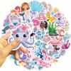 50 Pcs Mermaid Stickers Pack | Vinyl Aesthetics Stickers for Scrapbook, Journaling, Laptop, Bumper, Skateboard, Water Bottles, Computer, Phone