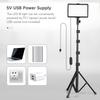 2 Pack USB LED Video Lights Kit Bi Color Temperature Fill Lights 10 Level Brightness with Light Stands Color Filters