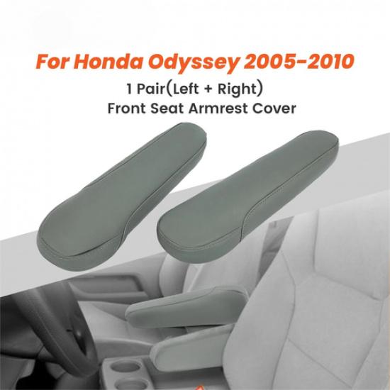 2*GRAY Synthetic Leather For 2005-2010 Honda Odyssey Front Seat Armrest Cover