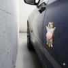 Lustige Shiba Inu Auto Tür Kollisionsschutzleisten Silikon 3D Po Schutz Aufkleber Niedliche Cartoon Dekorative Auto Zubehörteile