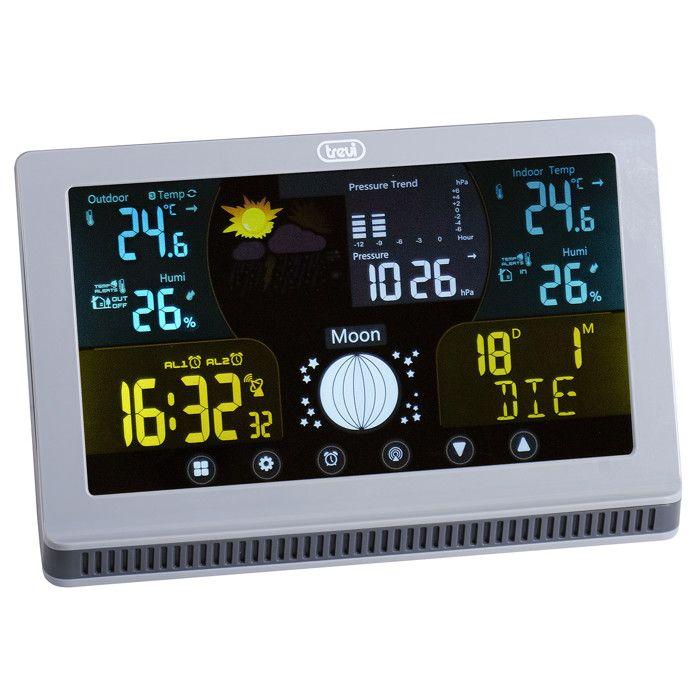 Station météo - trévi - me 3p70 rc - baromètre - hygromètre - thermomètre - lcd