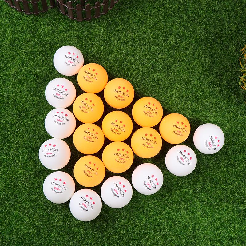 10Pcs 3 Star Table Tennis Training Balls G40+ White Orange Abs Ping Pong Balls For Table Tennis Club Training Pingpong Balls