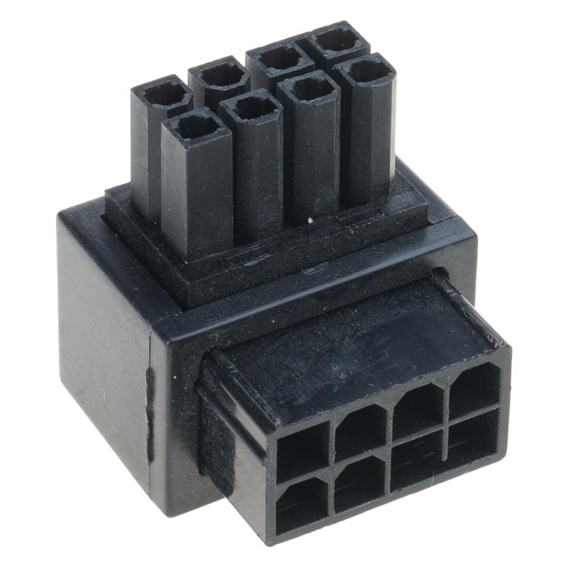 8Pin Female to 8pin Male 90 Degree Angled Power Adapter for Desktops Graphics Card Power Cable Adapter Connector