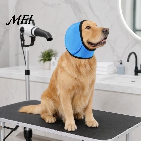 Loud Noise Protection for Dogs Cancelling Ear Wrap, No Shake Dog Muffs, Reduction Earmuffs Thunderstorm Anxiety Aid from Thunder Vacuum, Calming Wrap