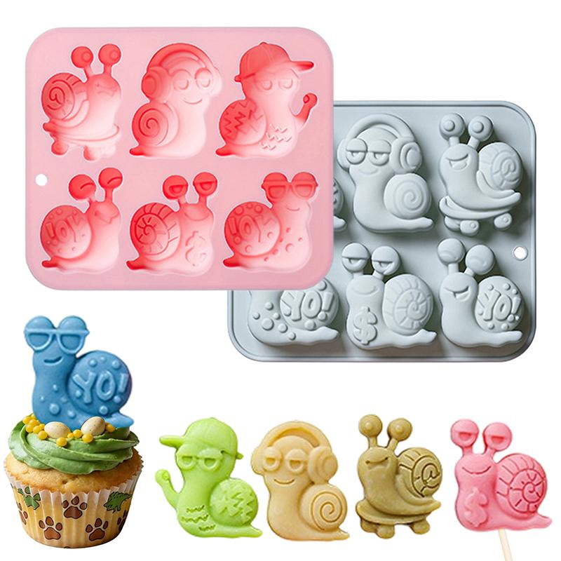 Schokoladenform Schnecke Silikonform für Kuchen Gummibärchen Wackelpudding Eiswürfel, Kuchen Dekoration Seifenform Silikon Backform