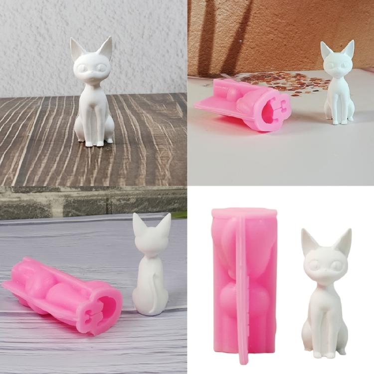 Cats Kitten Animal Silicone Molds Silicone Soap Molds for Handmade Candle Soap Fondant Silicone Mould Epoxy Resin Molds