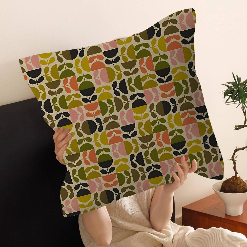 Orla Kiely Foglia Fiore Cuscino Copricuscino Federa Soggiorno Divano Arredamento Casa