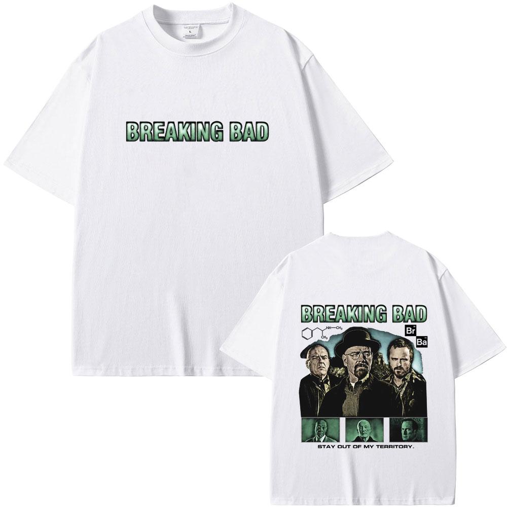 Heisenberg TV Breaking Bad Stay Out of My Territory Tshirt Better Call Saul T Shirts Summer Unisex Women Fashion Oversized Tshirt