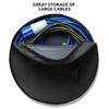 Car Charge Cable Bag Black Green Oxford Cloth Waterproof Car Charger Round Storage Bags Tool Carry Bag For Electric Vehicle
